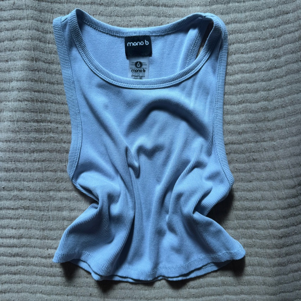 Cropped blue tanktop